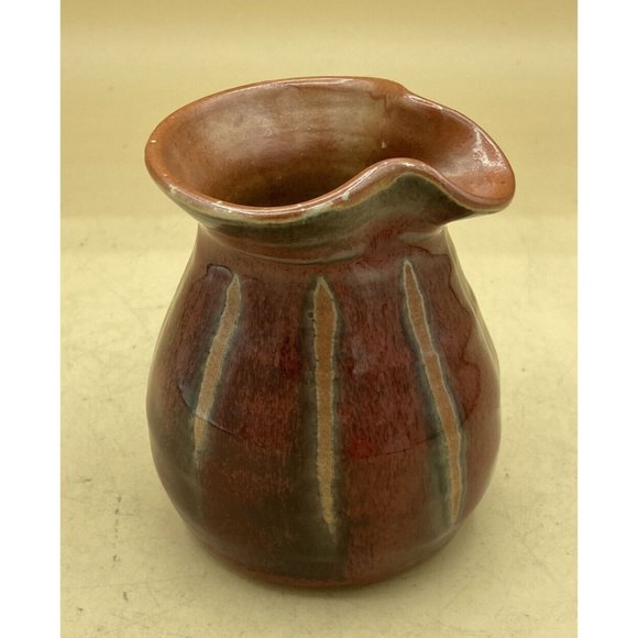 Stoneware Pottery Creamer Marked SP Ireland Brown Earth Tones 4” - Picture 5 of 13